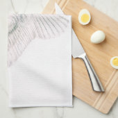 subtiele zwaan theedoek (Quarter Fold)