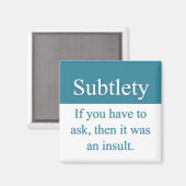 subtiliteitsmagneet magneet (Voorkant / Achterkant)