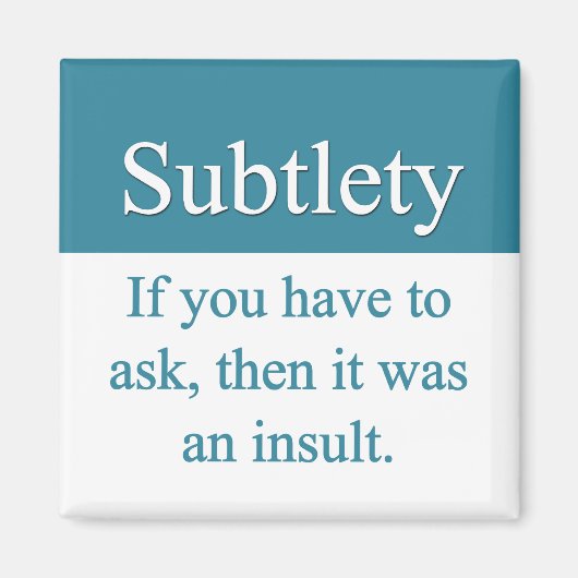 subtiliteitsmagneet magneet (Voorkant)