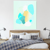 Subtle abstracte compositie Stretched Canvas Afdru (Insitu (Slaapkamer))