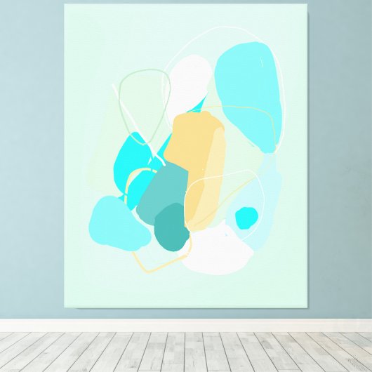 Subtle abstracte compositie Stretched Canvas Afdru (Insitu (Houten vloer))