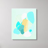 Subtle abstracte compositie Stretched Canvas Afdru Afdruk (Voorkant)