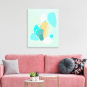 Subtle abstracte compositie Stretched Canvas Afdru Afdruk (Insitu (Woonkamer))
