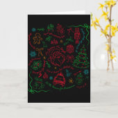 Subtle Anti Trump Christmas Funny Democracy Libera Kaart (Gele Bloem)