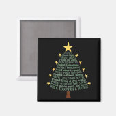 Subtle Anti Trump Funny Christmas Tree  Magneet (Voorkant / Achterkant)