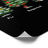Subtle Anti Trump Hidden Message Christmas Tree  Poster (Hoek)