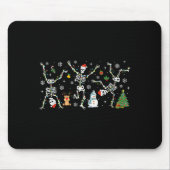 Subtle Anti Trump Hidden Message Dancing Skeleton Muismat (Voorkant)