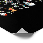 Subtle Anti Trump Hidden Message Dancing Skeleton Poster (Hoek)