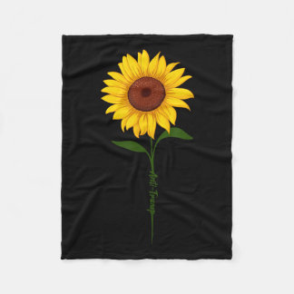 Subtle Anti Trump Shirt Zonnebloem Fleece Deken