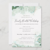 SUBTLE AQUA MODERN ABSTRACTE GEOMETRISCHE ART-GEBE KAART (Voorkant)