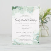 SUBTLE AQUA MODERN ABSTRACTE GEOMETRISCHE ART-GEBE KAART (Staand voorkant)