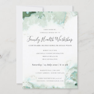 SUBTLE AQUA MODERN ABSTRACTE GEOMETRISCHE ART-GEBE KAART