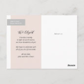 Subtle Arch Overlay Photo Elopement Briefkaart (Achterkant)