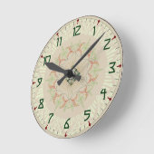 Subtle Art Deco Clock Ronde Klok (Hoek)