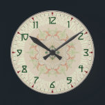 Subtle Art Deco Clock Ronde Klok<br><div class="desc">Art Deco-ontwerp met duidelijke,  leesbare cijfers.</div>