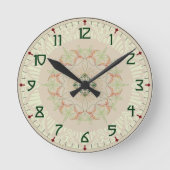 Subtle Art Deco Clock Ronde Klok (Voorkant)