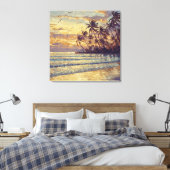 Subtle Beach Light - Impressionism Style Landscape Canvas Afdruk (Insitu (Slaapkamer))