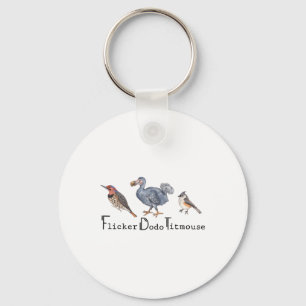 Subtle Bird Anti Trump Shirt Bird Flicker Dodo Tit Sleutelhanger