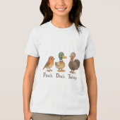 Subtle Bird Anti Trump Shirt Retro Vogelvink Eend (Voorkant)