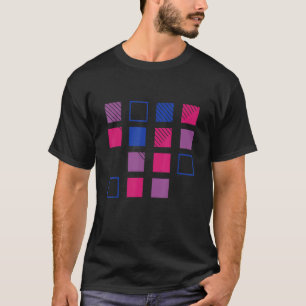 Subtle Bisexual Pride Flag Bi Bisexuality LGBT Squ T-shirt
