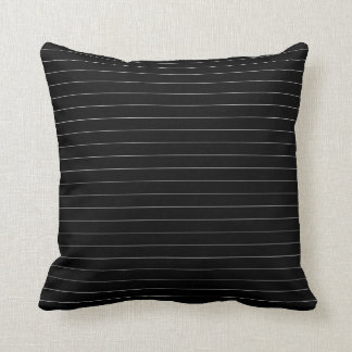 Subtle Black and White Thin Stripes Pattern Modern Kussen