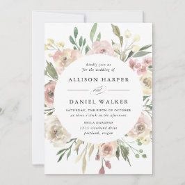Subtle Blooms | Bruiloft Kaart