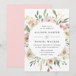 Subtle Blooms | Bruiloft Kaart