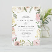 Subtle Blooms | Trouwen Kaart (Staand voorkant)