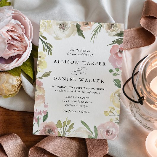 Subtle Blooms | Trouwen Kaart