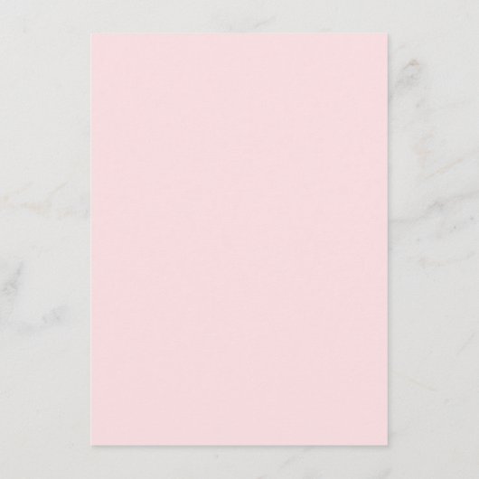 Subtle Blush & Slate Gray Floral Dinner Menu (Achterkant)