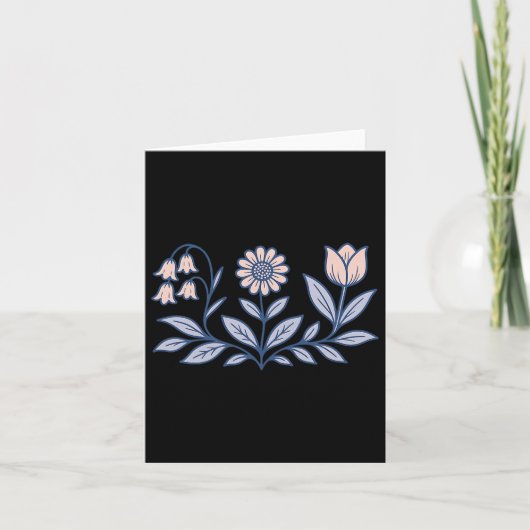 Subtle Boho Flowers Anti Trump Kaart (Voorkant)