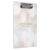 Subtle Bokeh Event Party Planner Pocket Folder Klembord (Rechts)