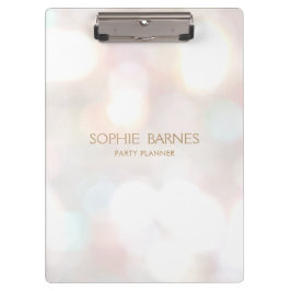 Subtle Bokeh Event Party Planner Pocket Folder Klembord