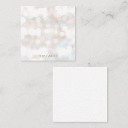 Subtle Bokeh Notitiekaartje (Voorkant / Achterkant)