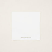 Subtle Bokeh Stud Earning Display Card Vierkante Visitekaartjes (Achterkant)