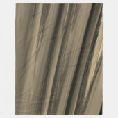 Subtle Brown Stripe Fleece Deken (Voorkant)