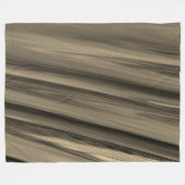 Subtle Brown Stripe Fleece Deken (Voorkant (Horizontaal))
