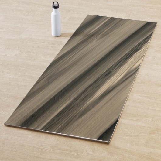 Subtle Brown Stripe Yogamat (In situ)