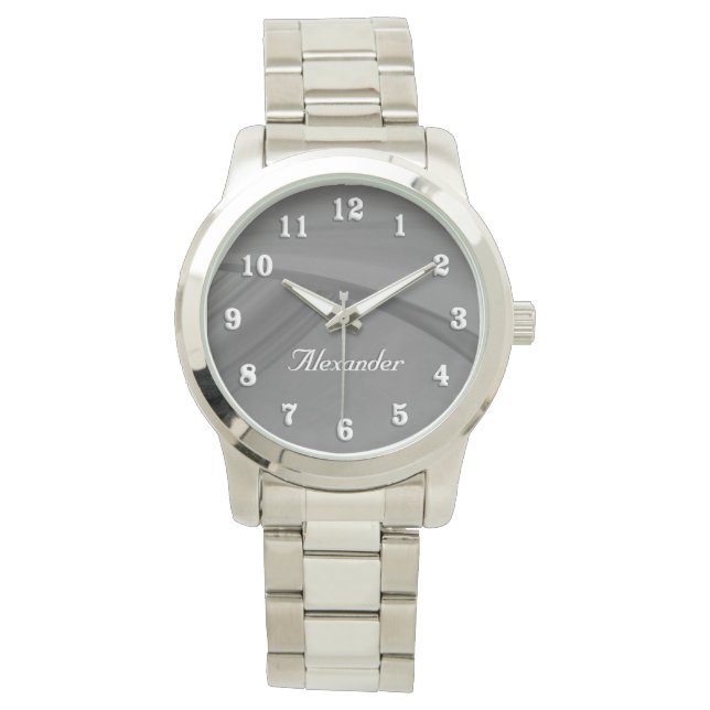 Subtle Charcoal Horloge (Voorkant)