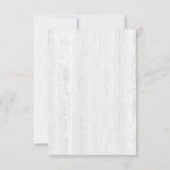 Subtle Chic Rustic Rozen Floral Wood RSVP Antwoord (Achterkant)