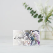 Subtle Color Abstract Flower Visitekaartje (Staand voorkant)