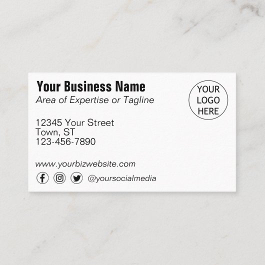 Subtle Color Abstract Flower Visitekaartje (Achterkant)