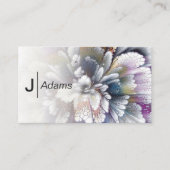 Subtle Color Abstract Flower Visitekaartje (Voorkant)