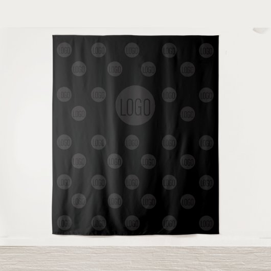 Subtle Company logo stap en herhalingsachtergrond Wandkleed (Voorkant)