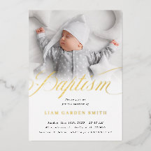 Subtle Cross One Photo Baptisme Gold