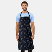 Subtle Dark Floral Pattern Elegant Black Schort (Gedragen)