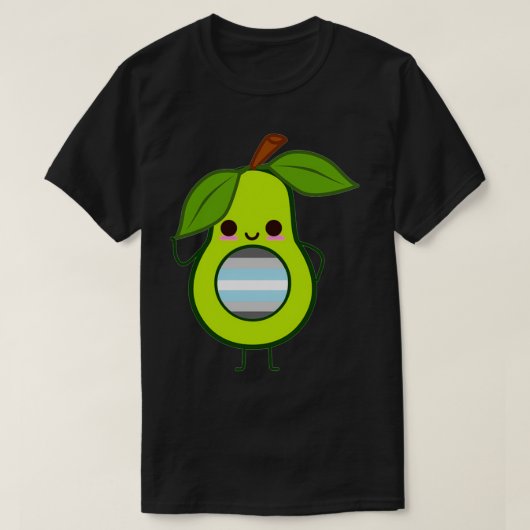 Subtle Demiboy Avocado demiboy avocado T-shirt (Design voorkant)