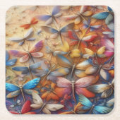 Subtle Dragonflies Kartonnen Onderzetters (Voorkant)