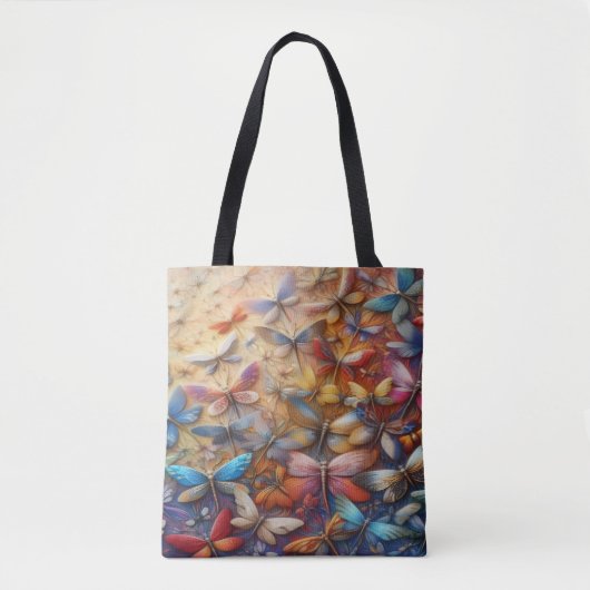 Subtle Dragonflies Tote Bag (Voorkant)