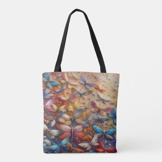 Subtle Dragonflies Tote Bag (Achterkant)
